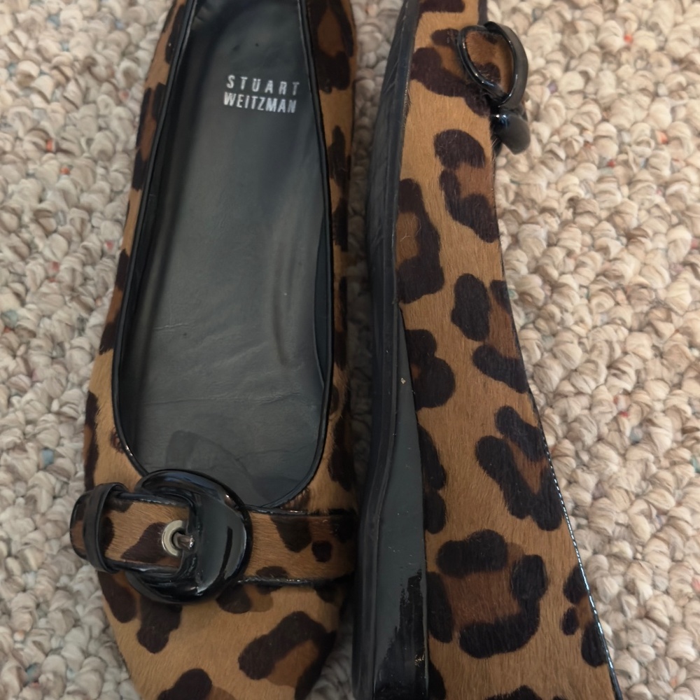 Stuart Weitzman Animal Print Loafers
